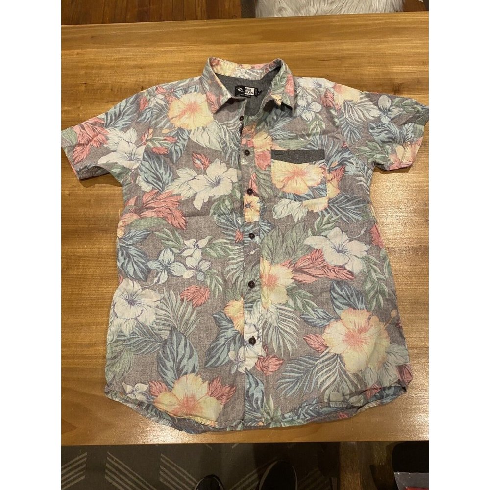 Rip Curl Slim Fit Small Hawaiian Shirt